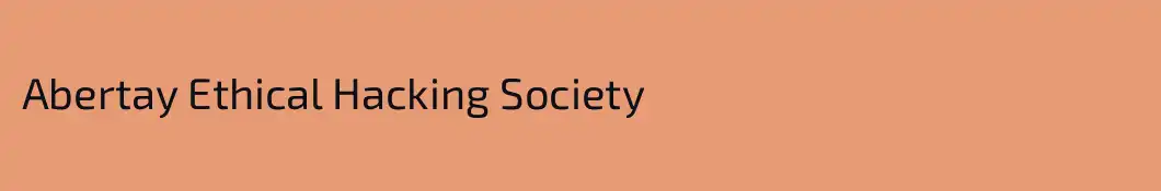 Abertay Ethical Hacking Society
